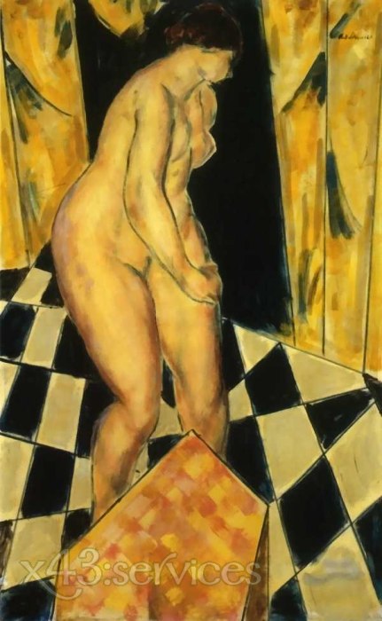 Alfred Henry Maurer - Akt an ihrer Frisierkommode sitzend - Nude Seated at Her Dressing Table - zum Schließen ins Bild klicken